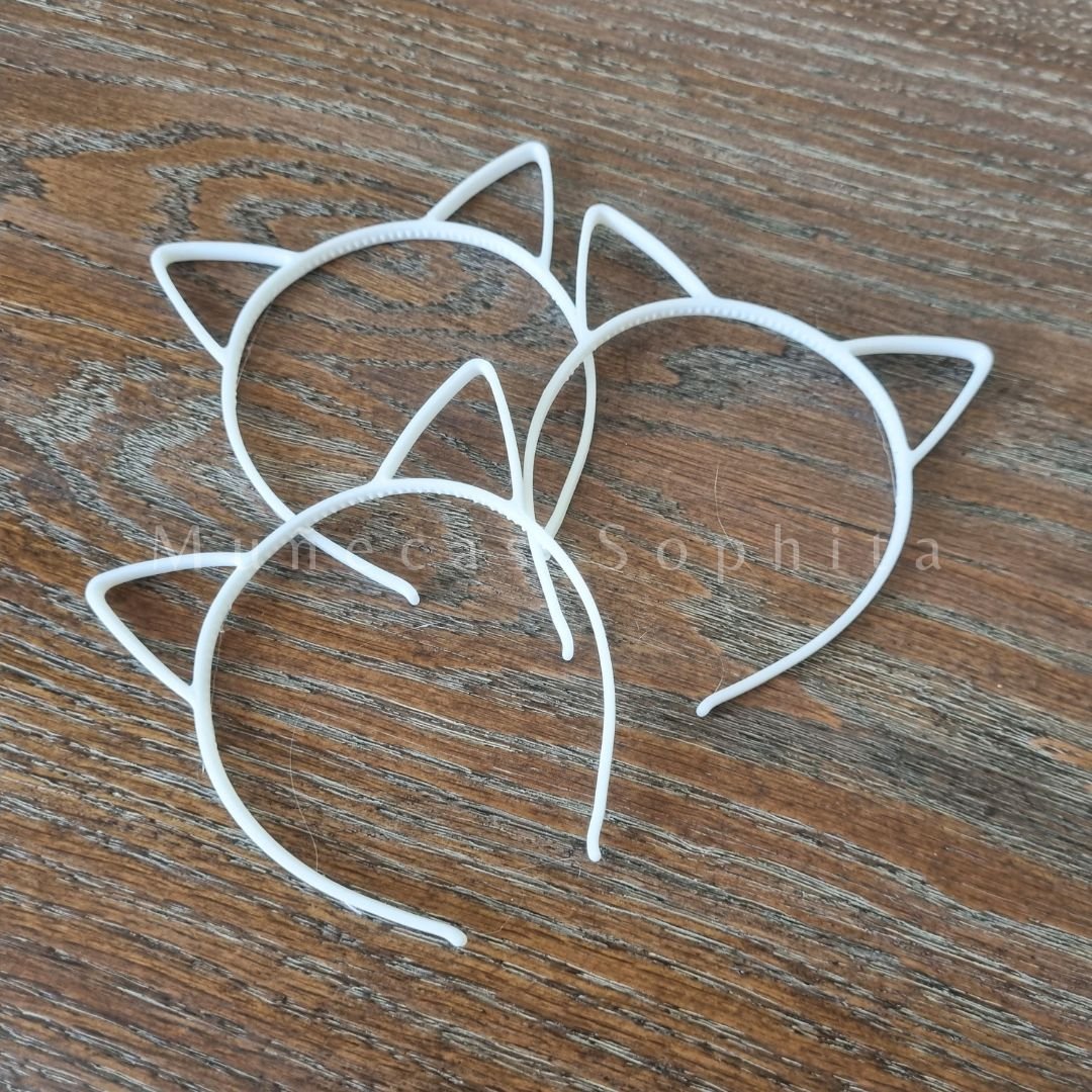 Diadema de gato para muñecas