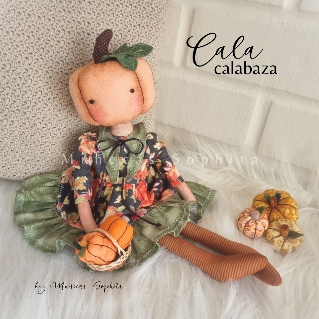 1. Molde Digital muñeca de trapo Cala Calabaza - Imagen 2